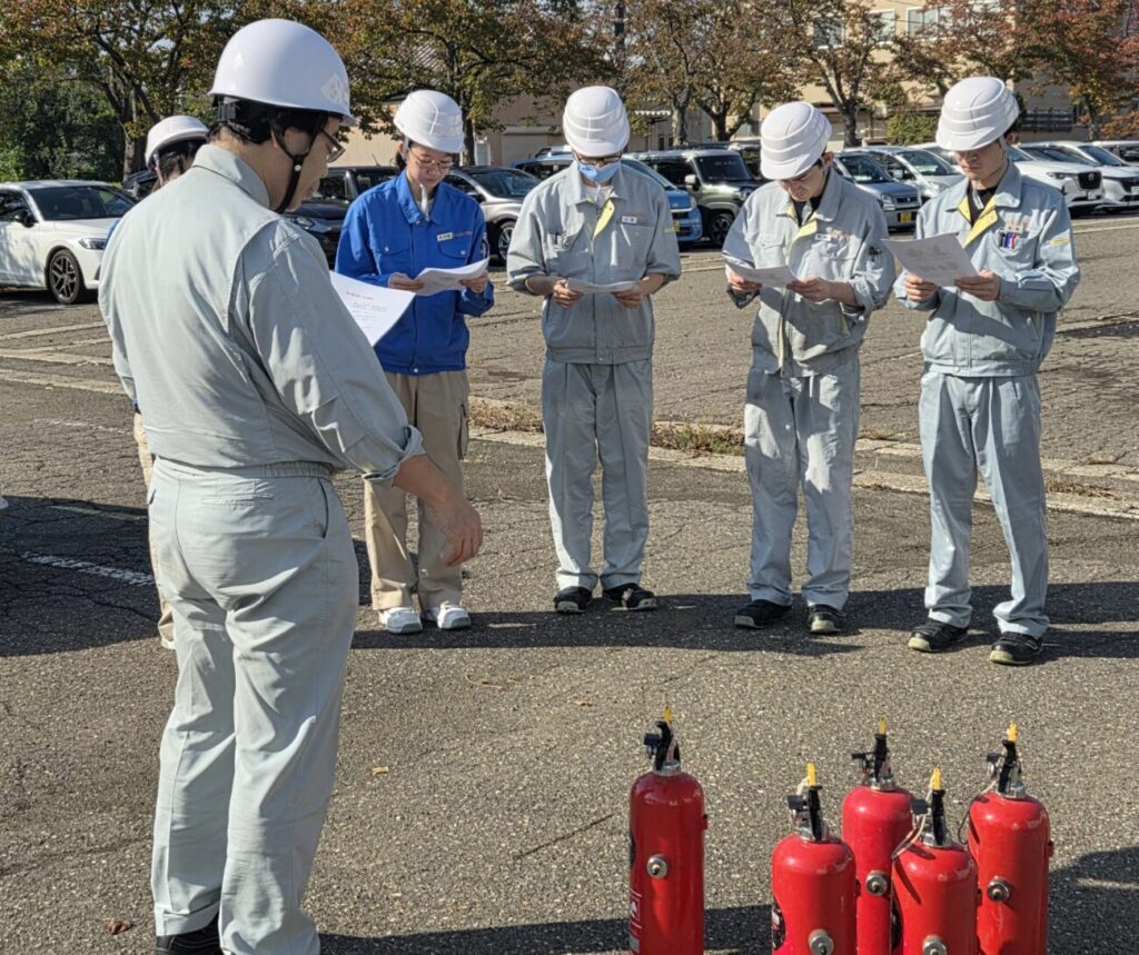 消火訓練の様子